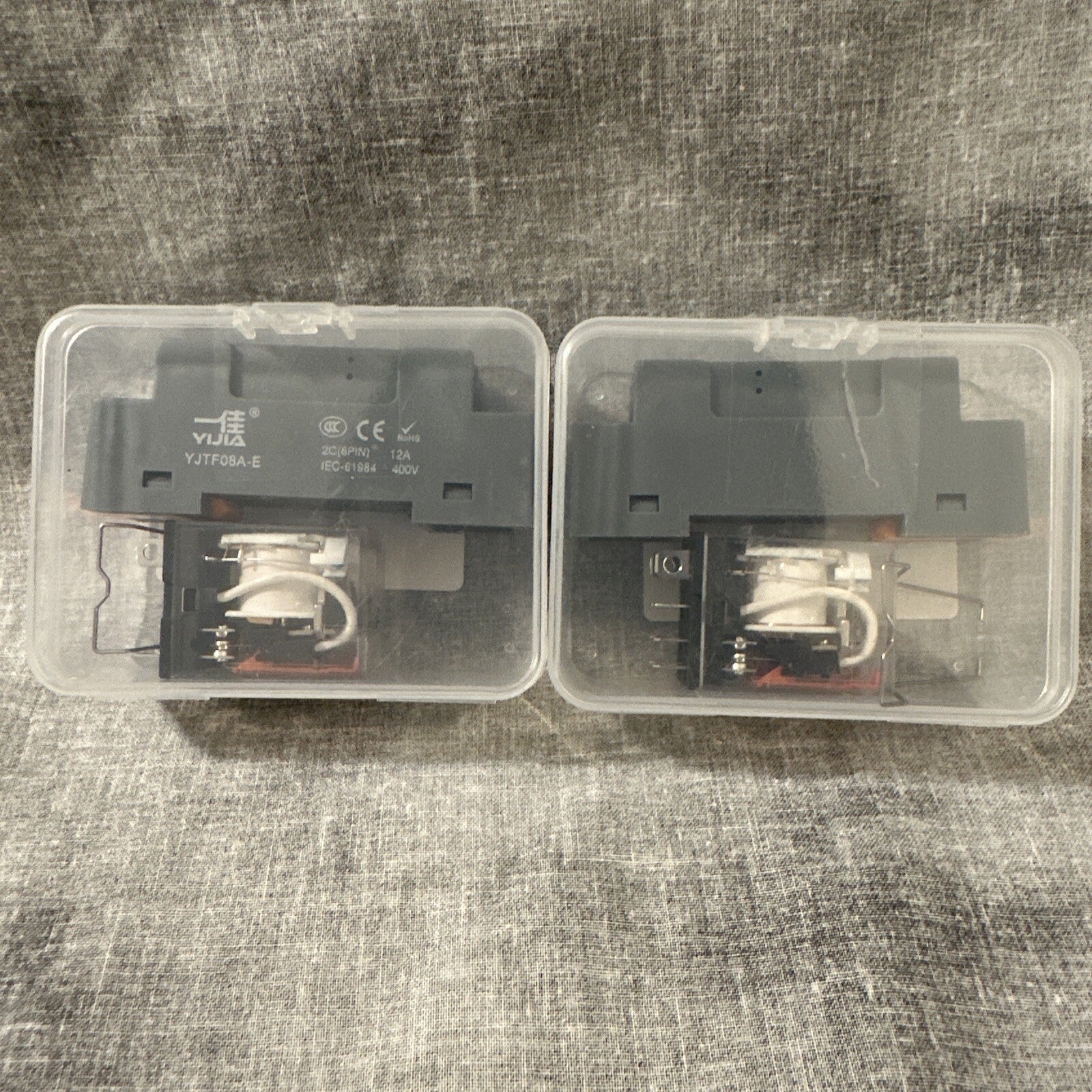 (2) 8 pin high power 110VAC 12A 400V 2C General Purpose Relay