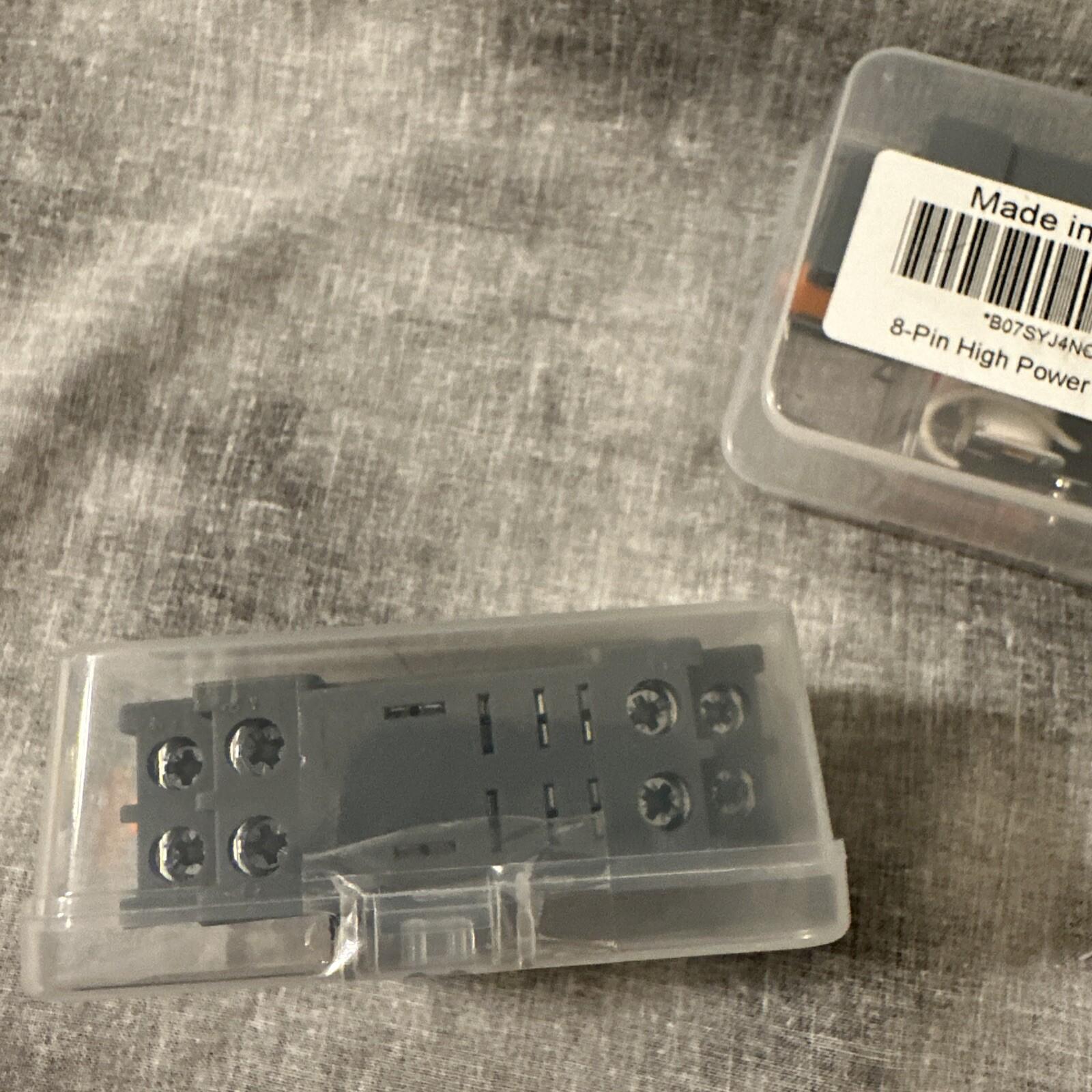 (2) 8 pin high power 110VAC 12A 400V 2C General Purpose Relay