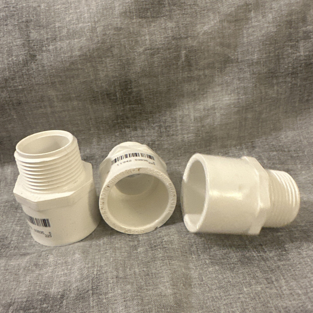 (5x) CHARLOTTE PVC SCH-40 FEMALE SLIP-IN 1 in. TO 1 IN. MALE THREADED REDUCER