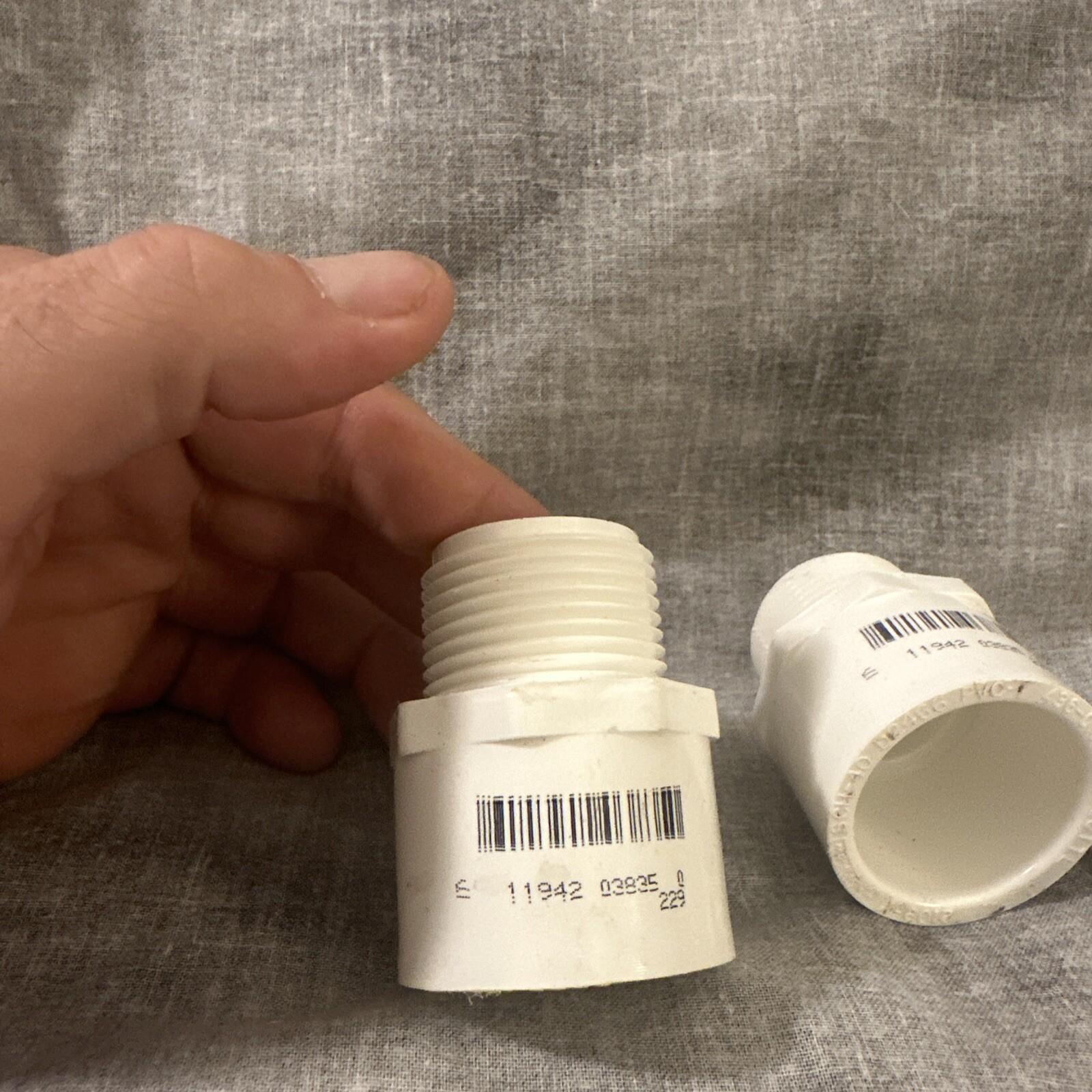 (5x) CHARLOTTE PVC SCH-40 FEMALE SLIP-IN 1 in. TO 1 IN. MALE THREADED REDUCER