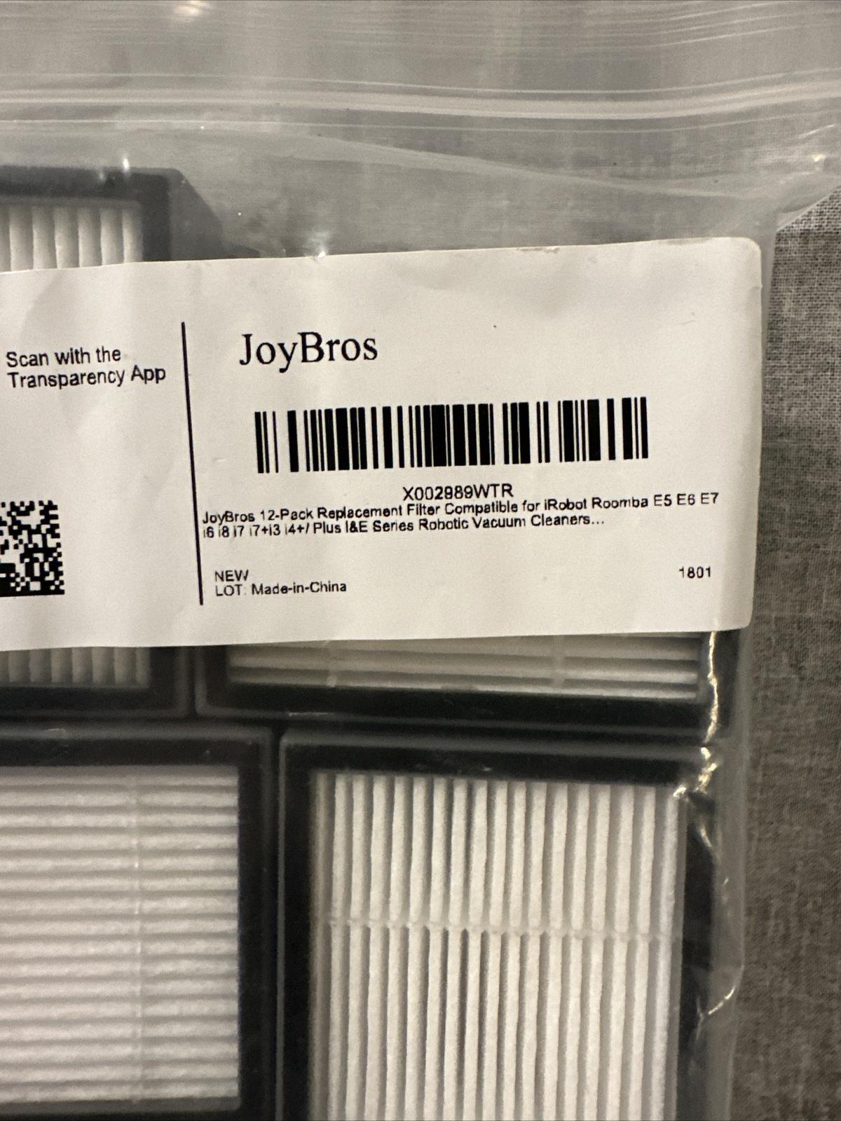 12-Pack Replacement Filter Compatible for iRobot Roomba E5 E6 E7 i6 i8 i7 i7+i3